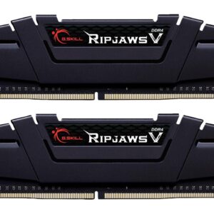 G.SKILL Ripjaws V Series (Intel XMP) DDR4 RAM 64GB (2x32GB) 3200MT/s CL16-18-18-38 1.35V Desktop Computer Memory UDIMM - Black (F4-3200C16D-64GVK)