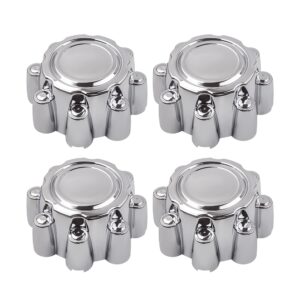 maxpeedingrods 4pcs chrome wheel center hub caps 8 lug for ford f250 f350 super duty 1999 2000 2001 2002 2003 2004 2005 for ford excursion 2000-2005, 8.4 inch cap for 16"& 18" wheel pickup 2-door 5.4l