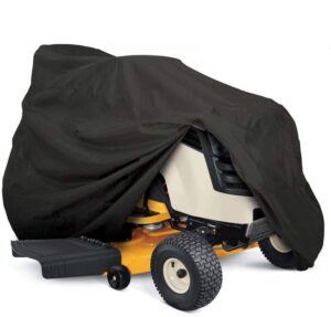 nomiou outdoor tractor lawn mower cover heavy duty, universal fit with drawstring,72x 46 x54inch