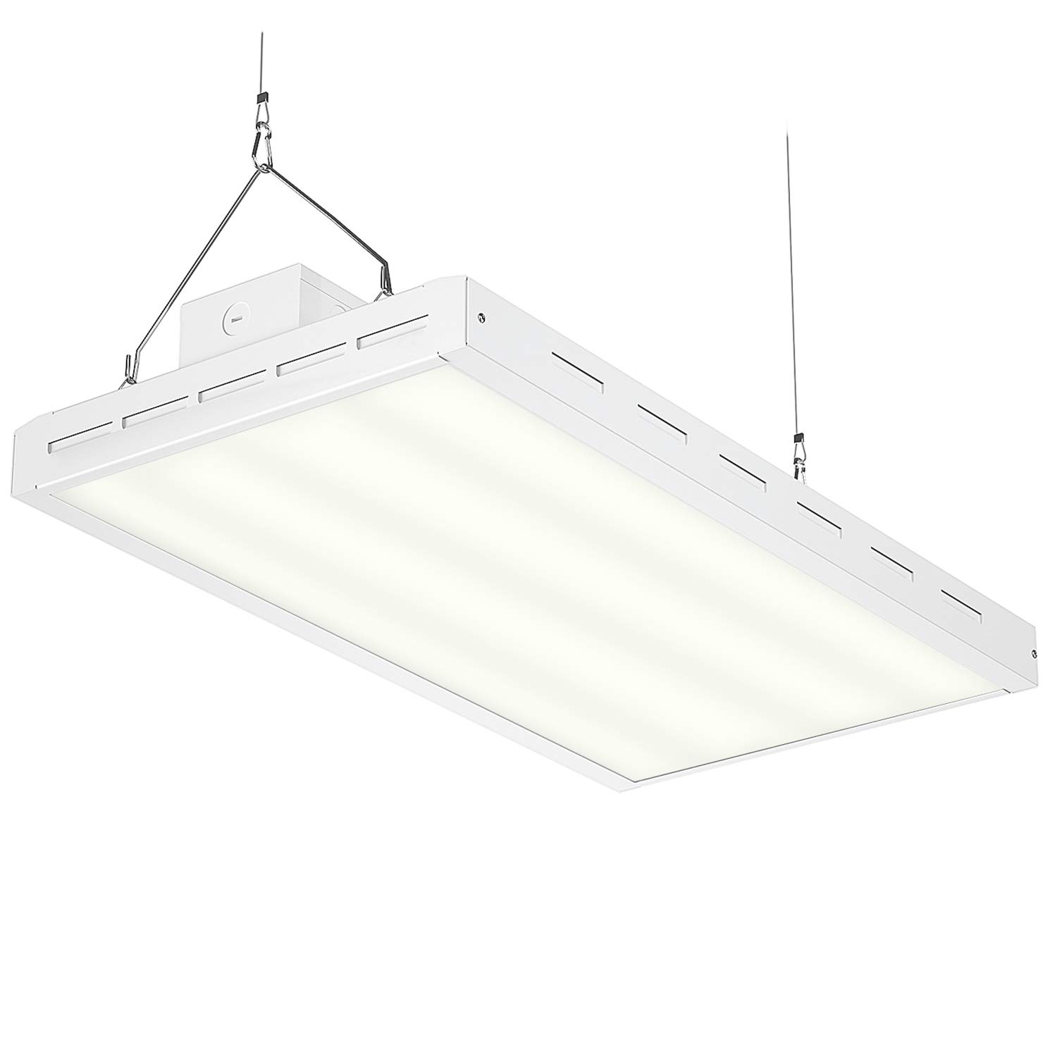 FAITHSAIL 165W Linear LED High Bay Shop Light 2FT, 22000LM, 5000K, Industrial LED Warehouse Lighting, 2 Foot Indoor Aisle Area Workshop Garage Highbay LED Lights, 4 Lamp Fluorescent Equivalent