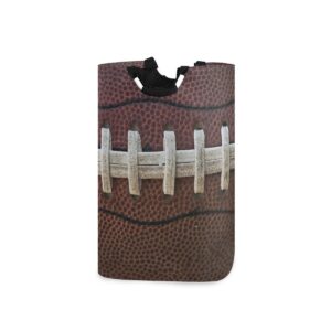 laundry storage basket american football laces close up laundry hamper collapsible organizer for kids toy dirty cloth dorm bag with handle