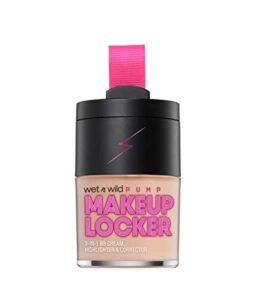 wet n wild makeup locker- 3-in-1 sheer bb cream, highlighter & corrector (173a fair light)
