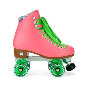 moxi skates - beach bunny - fashionable womens roller skates | watermelon | size 8