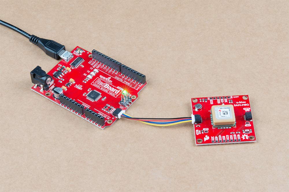 SparkFun GPS Breakout - Chip Antenna, SAM-M8Q (Qwiic) 72-Channel GNSS Receiver from GPS, GLONASS, and Galileo Constellations - hot Lock in Seconds