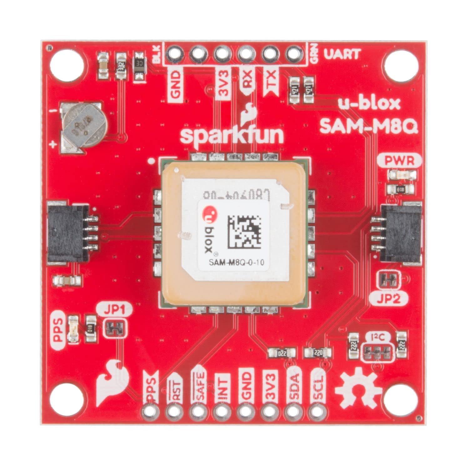 SparkFun GPS Breakout - Chip Antenna, SAM-M8Q (Qwiic) 72-Channel GNSS Receiver from GPS, GLONASS, and Galileo Constellations - hot Lock in Seconds