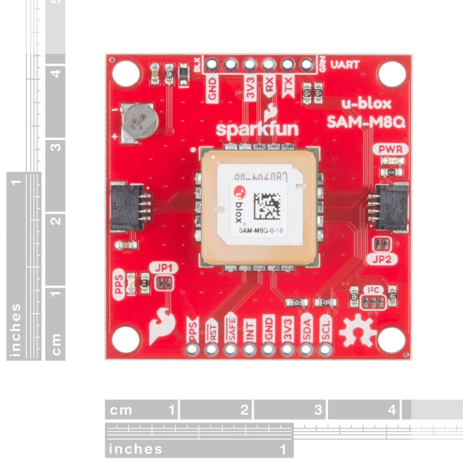 SparkFun GPS Breakout - Chip Antenna, SAM-M8Q (Qwiic) 72-Channel GNSS Receiver from GPS, GLONASS, and Galileo Constellations - hot Lock in Seconds
