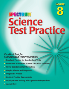 spectrum | science test practice workbook | grade 8, printable