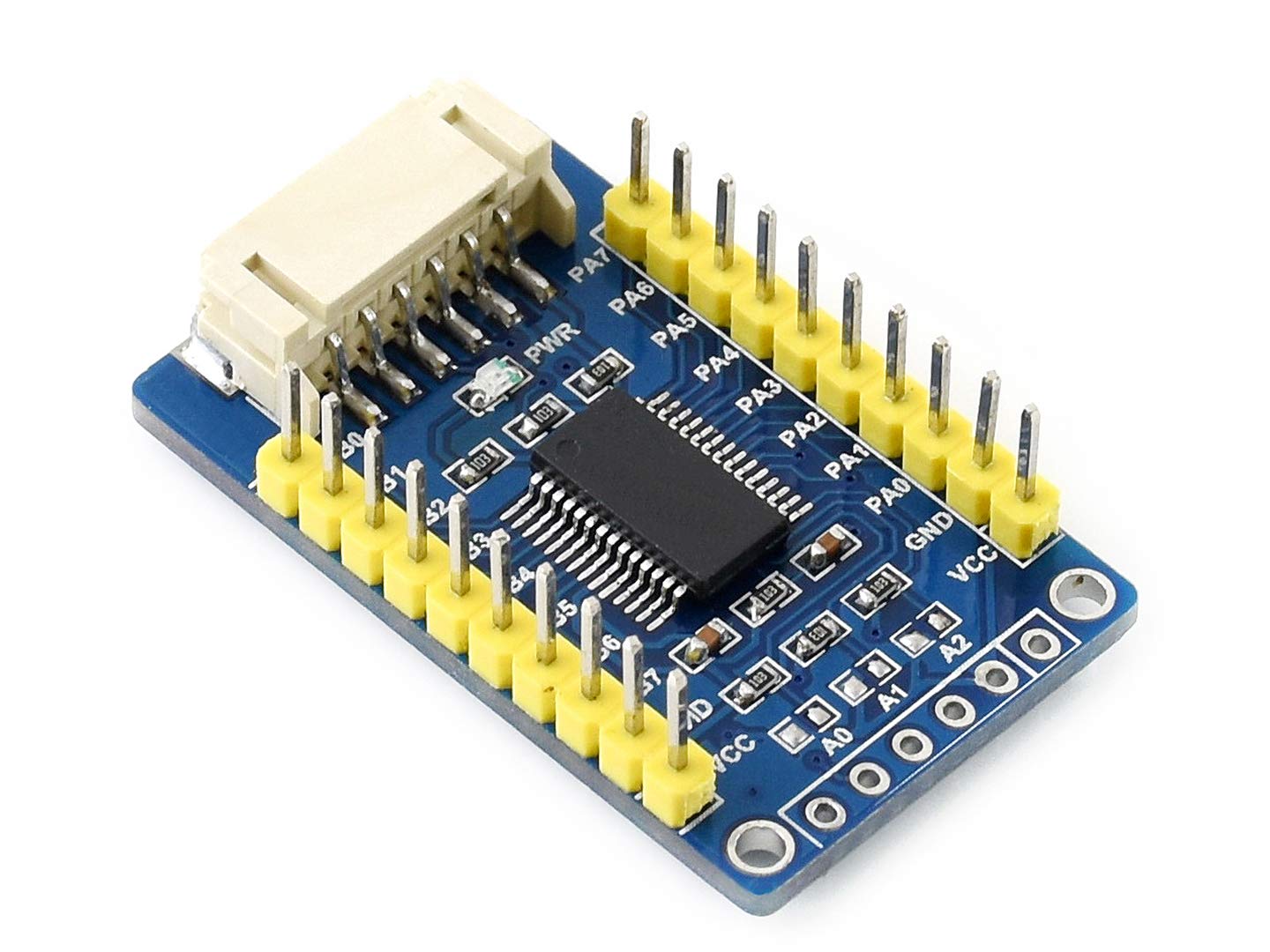 MCP23017 IO Expansion Board I2C Interface 5V/3.3V Voltage Expands 16 I/O Pins 8pcs of Boards can Stack to Use at The Same Time up to 128 I/O Pins Allows Multi I2C modules to be Stacked