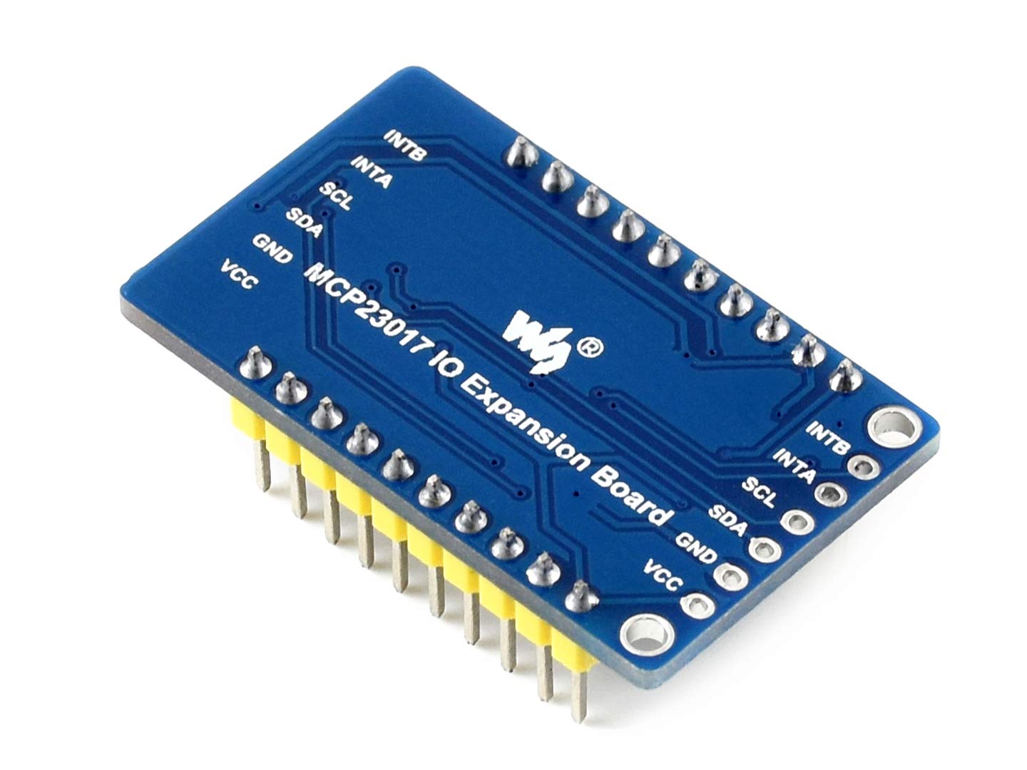 MCP23017 IO Expansion Board I2C Interface 5V/3.3V Voltage Expands 16 I/O Pins 8pcs of Boards can Stack to Use at The Same Time up to 128 I/O Pins Allows Multi I2C modules to be Stacked