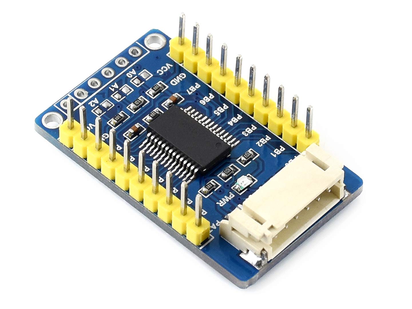 MCP23017 IO Expansion Board I2C Interface 5V/3.3V Voltage Expands 16 I/O Pins 8pcs of Boards can Stack to Use at The Same Time up to 128 I/O Pins Allows Multi I2C modules to be Stacked