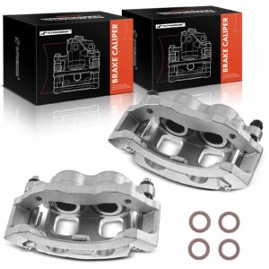 a-premium disc brake caliper assembly with bracket compatible with ford & lincoln models - f-150 1999-2003 (7700 lb gvw), f-250 1997-1999, expedition 1997-2002, navigator 1998-2002 - front side