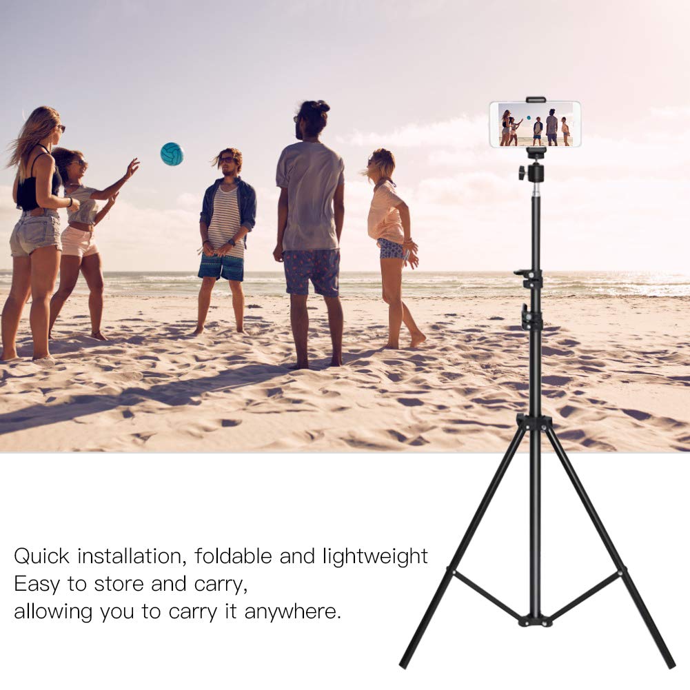 Phone Tripod,Foldable Extendable Digital Camera Tripod with 360 Degree Rotatable Ball Head,for Galaxy S9 +/Galaxy Note 8,for Huawei Mate 10 Pro/P20/ P10,Digital SLR/Action Cameras