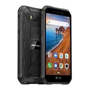 ulefone rugged phones unlocked, armor x6 ip68/69k dustproof waterproof smartphone, global 3g dual sim, 5.0 inches, 8mp + 5mp, wifi, bluetooth, gps, compass, us version (black)