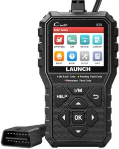 launch cr529 obd2 scanner diagnostic tool, full obdⅡ scanner for car, free lifetime upd. check-egine-light code reader, 5 yrs. backup, clear codes, one click i/m, for diyers with cars after 1996