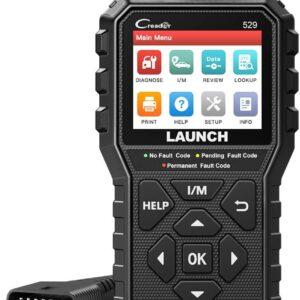 LAUNCH CR529 OBD2 Scanner Diagnostic Tool, Full OBDⅡ Scanner for Car, Free Lifetime Upd. Check-Egine-Light Code Reader, 5 Yrs. Backup, Clear Codes, One Click I/M, for DIYers with Cars After 1996