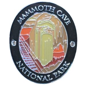 mammoth cave national park walking stick medallion - kentucky - traveler series