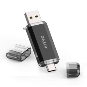 type c flash drive, 2 in 1 otg usb c+ usb 3.0 dual drive waterproof memory stick with keychain metal for computer, macbook,google's chromebook pixel,samsung galaxy (type-c128gb)