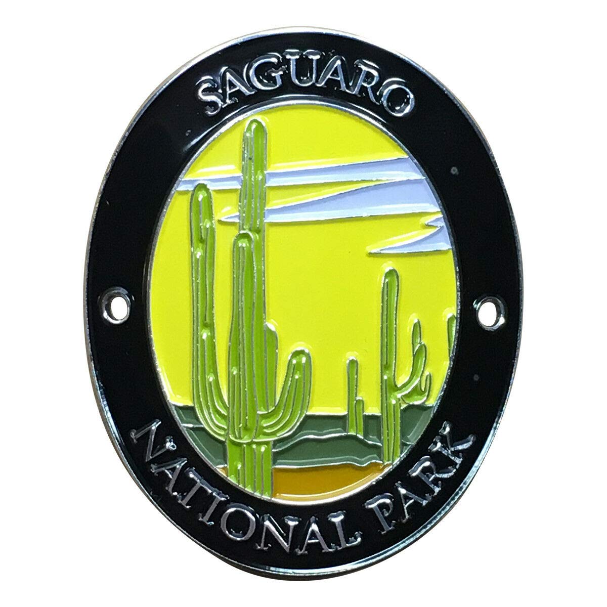 Saguaro National Park Walking Hiking Stick Medallion - Arizona Cactus