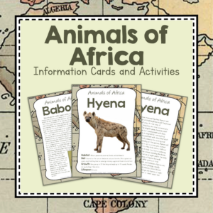 africa unit study: animals of africa