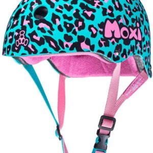 Triple Eight The Certified Sweatsaver Helmet for Skateboarding, BMX, and Roller Skating, Moxi Leopard 2.0, Large/X-Large