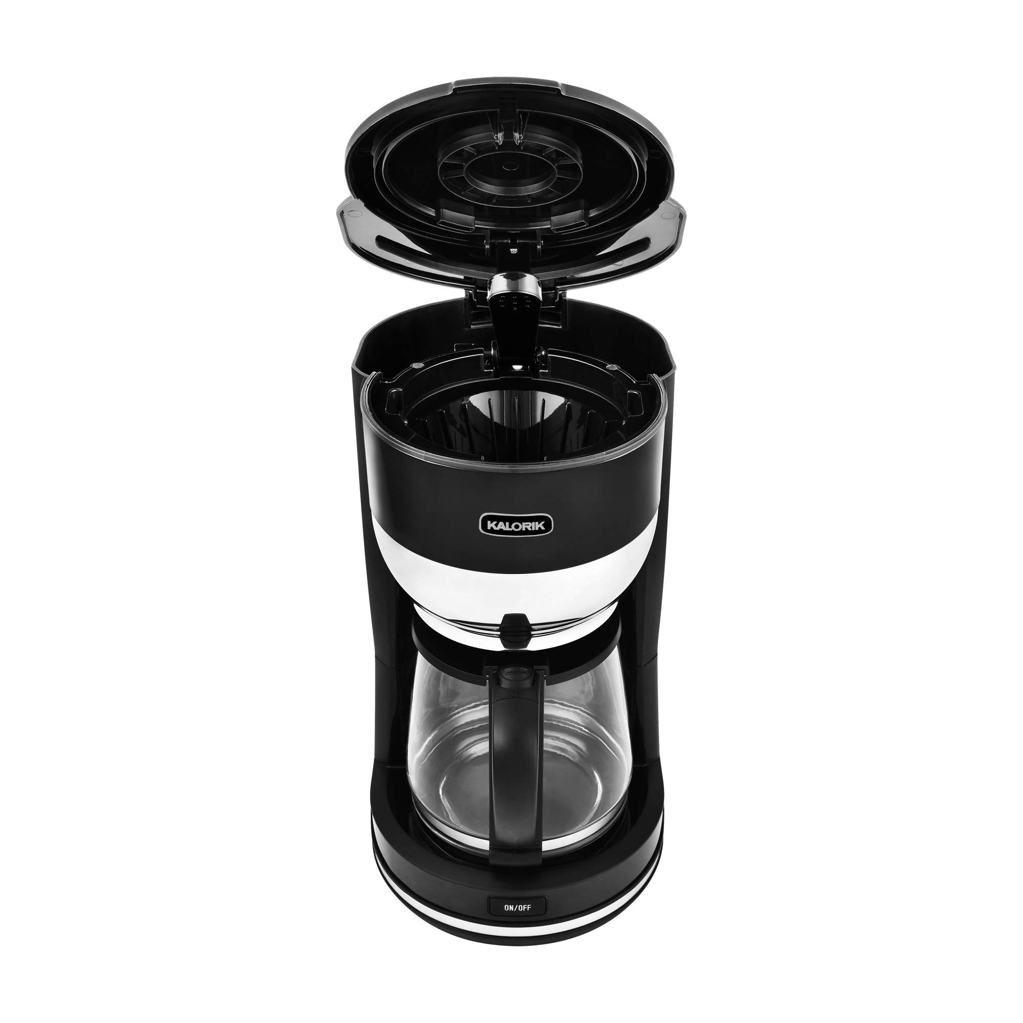 Kalorik Mid-Century 10 Cup Retro Coffee Maker, Black