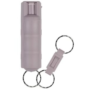 SABRE Pepper Spray, Maximum Police Strength OC Spray, Quick Release Keychain for Easy Carry and Fast Access, Finger Grip for More Accurate and Faster Aim, 0.54 fl oz, Secure and Easy to Use Safety