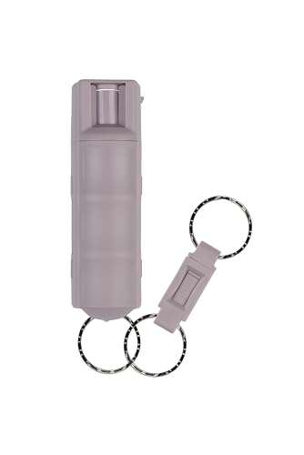 SABRE Pepper Spray, Maximum Police Strength OC Spray, Quick Release Keychain for Easy Carry and Fast Access, Finger Grip for More Accurate and Faster Aim, 0.54 fl oz, Secure and Easy to Use Safety