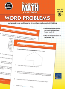 carson dellosa | singapore math challenge word problems workbook | grades 3–5, printable