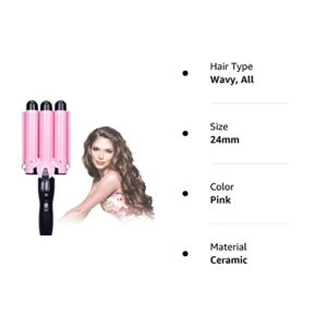 Hair Curling Iron 1 inch 3 Barrel Hair Crimper Ceramic Two Gear Temperature Control Hair Waving Styling Tools