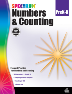 spectrum, numbers and counting workbook, grades pk–k, printable