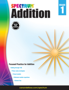 spectrum | addition workbook | grade 1, printable