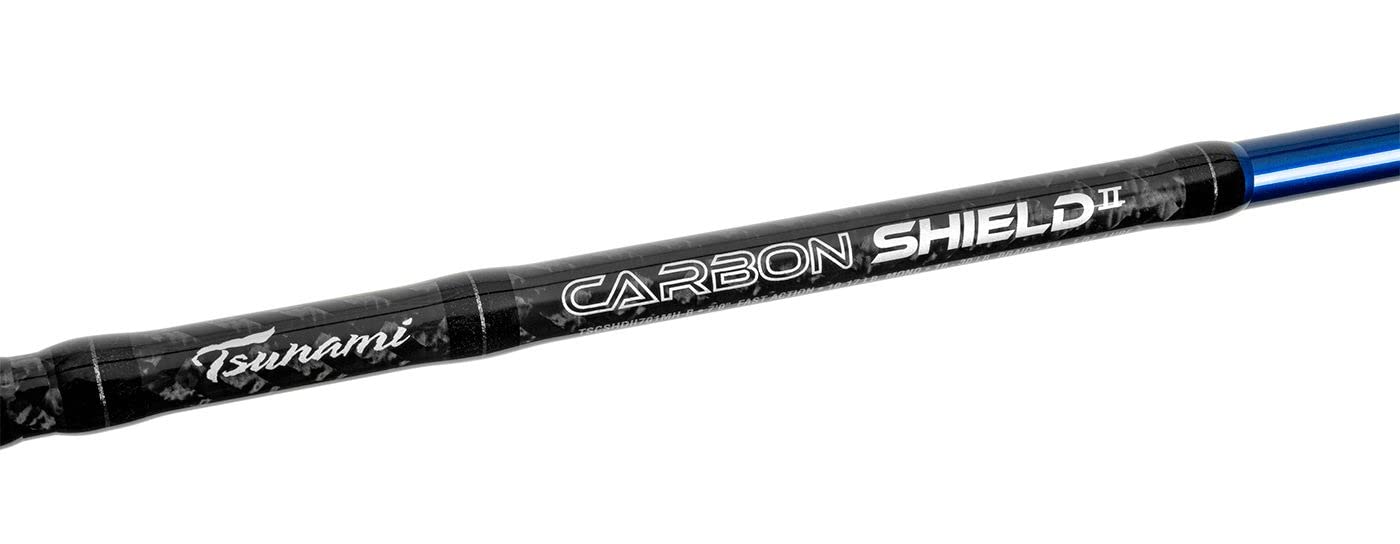 Tsunami Carbon Shield II Spinning Rods - TSCSHDII761MH-B