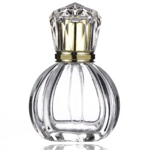 homeyes 50ml 1.7 oz refillable atomizer spray glass empty perfume bottles for travel