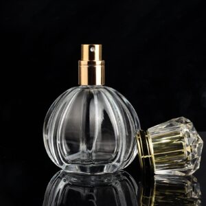 Homeyes 50ML 1.7 OZ Refillable Atomizer Spray Glass Empty Perfume Bottles for Travel