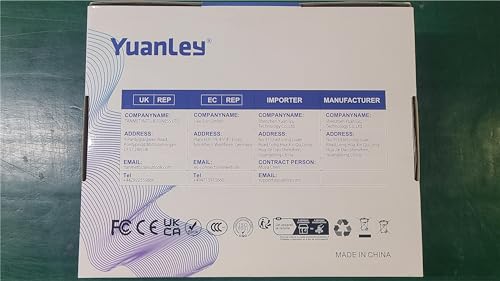 YuanLey 8 Port PoE Switch with 2 Gigabit Uplink, 8 PoE+ Port 100Mbps, 120W 802.3af/at, Extend Function, Metal, Fanless, Unmanaged Plug and Play Network Switch