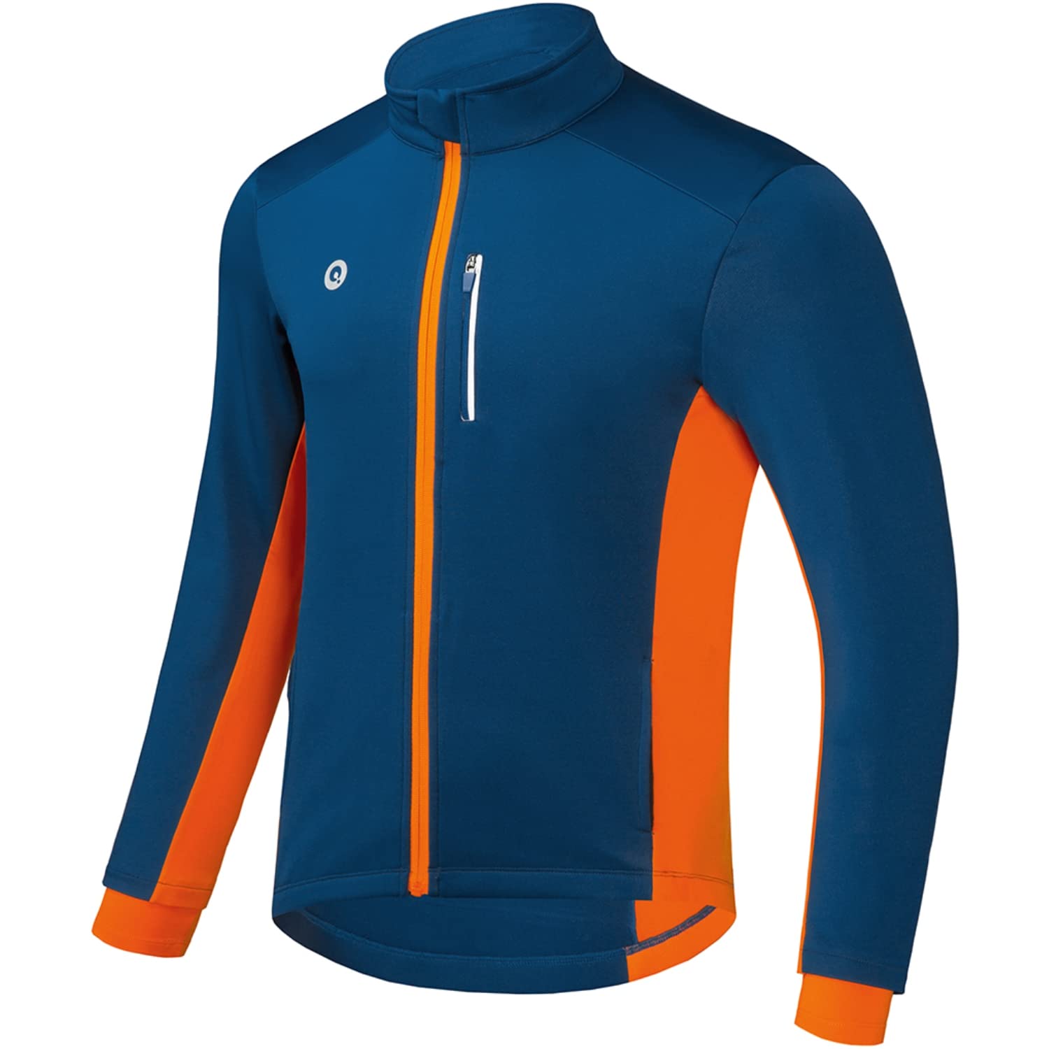 Przewalski Cycling Bike Jackets for Men Winter Thermal Running Jacket Windproof Breathable Reflective Softshell Windbreaker (Blue, XX-Large)