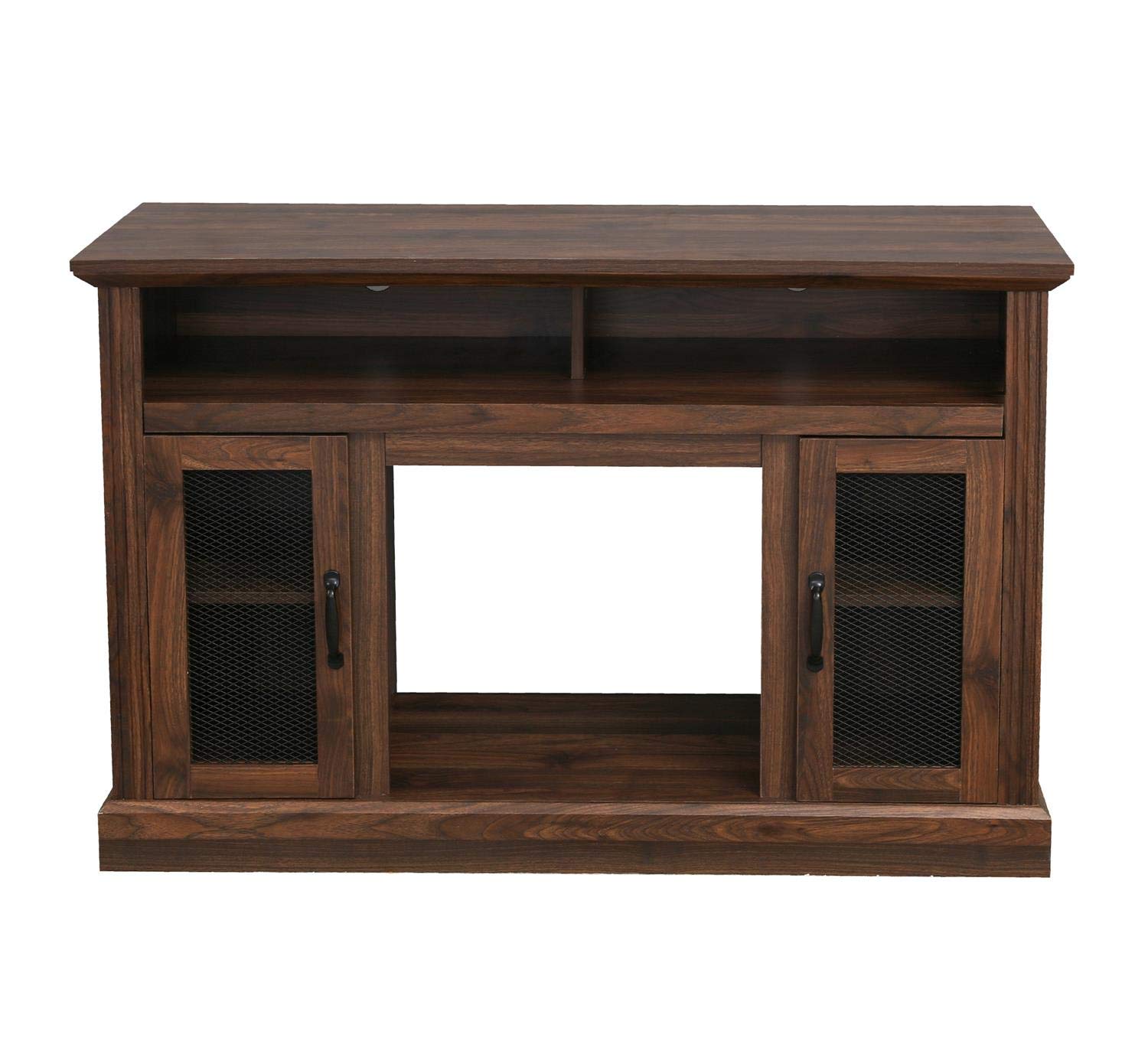 PatioFestival Fireplace Entertainment Center Wooden Electric Fireplaces tv Stand fire Place for TVs up to 50" Wide, Espresso