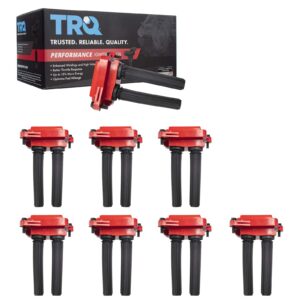 trq 8 piece premium high performance ignition coil with boot kit set for ram/chrysler/dodge/jeep