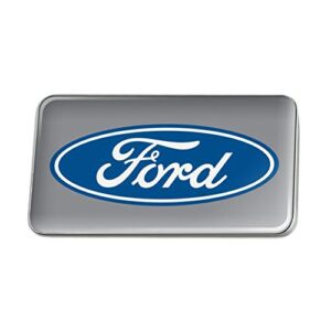 ford motor company blue oval logo metal rectangle lapel hat pin tie tack pinback