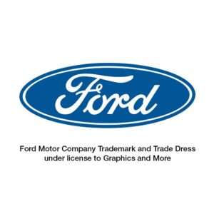 GRAPHICS & MORE Ford Motor Company Blue Oval Logo Keychain Spinning Round Chrome Plated Metal