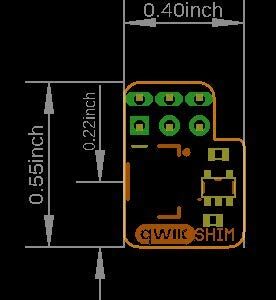 SparkFun Qwiic Shim Compatible with Raspberry Pi (Not Included)-Small Form Factor & Foot Print Friction-Based Connector No Soldering Easily Removable HAT Stackable Quick Prototype w/ I2C