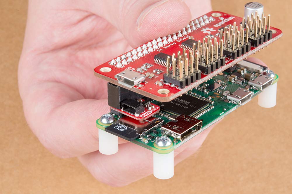 SparkFun Qwiic Shim Compatible with Raspberry Pi (Not Included)-Small Form Factor & Foot Print Friction-Based Connector No Soldering Easily Removable HAT Stackable Quick Prototype w/ I2C