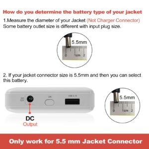 Smarkey 12v Heated Jacket Battery and Charger for Milwaukee, Dewalt, Snap-on, Metabo, Craftsman, AEG, Ryobi, Rigid Replacement (3000mAh)