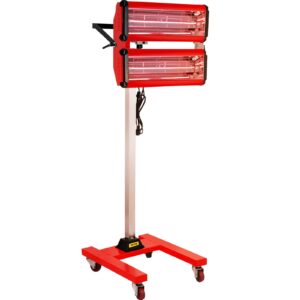bestauto 2000w baking infrared paint curing lamp short wave infrared heater car bodywork repair paint dryer/stand