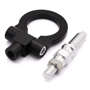 Car Refitted Front Rear Bumper Trailer Ring Eye Towing Tow Hook Kit Compatible with BMW 1 3 5 Series