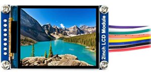 waveshare general 2inch ips lcd display module 240×320 resolution 2.0inch monitor embedded controller rgb, 262k color display color led backlight st7789 driver spi interface