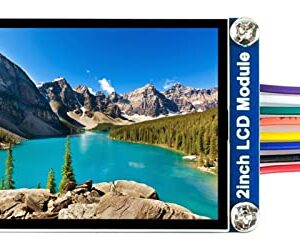 waveshare General 2inch IPS LCD Display Module 240×320 Resolution 2.0inch Monitor Embedded Controller RGB, 262K Color Display Color LED Backlight ST7789 Driver SPI Interface