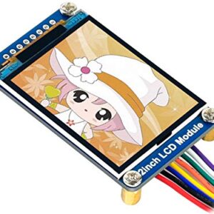 waveshare General 2inch IPS LCD Display Module 240×320 Resolution 2.0inch Monitor Embedded Controller RGB, 262K Color Display Color LED Backlight ST7789 Driver SPI Interface