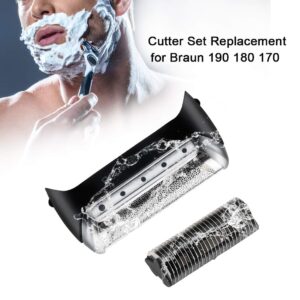 10B Foil & Cutter for Braun Cruzer, 1000/2000 Series Shaver Head Set Replacement Part for Braun 180 190 1735 1775 5728 5729 170S