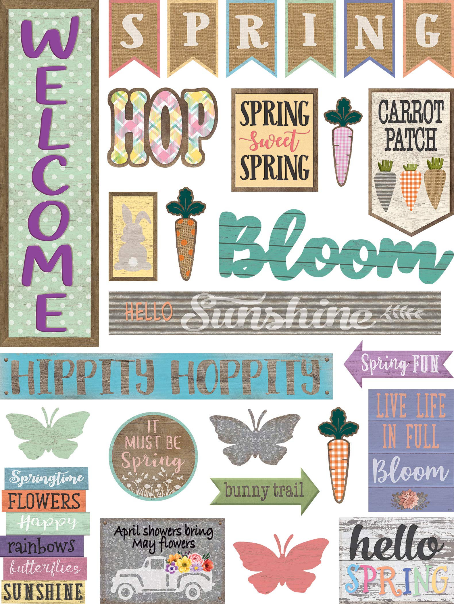 Teacher Created Resources Home Sweet Classroom Spring Mini Bulletin Board Set